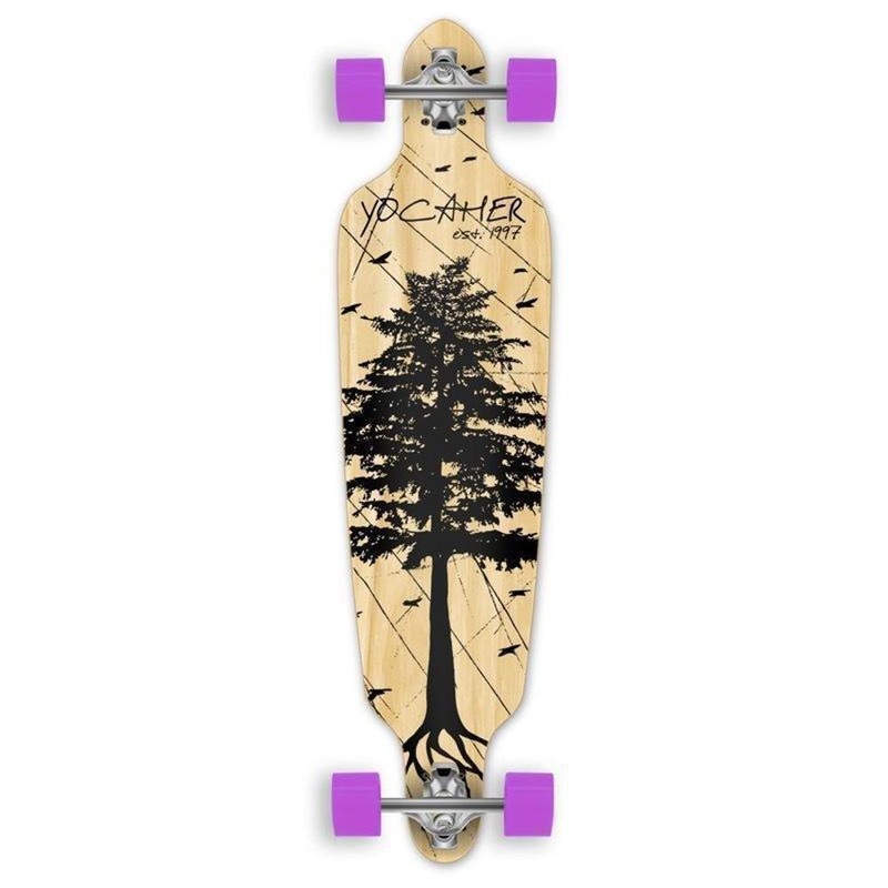 Drop Through Longboard Pines Natural 41″ Graphic from Punked Complete