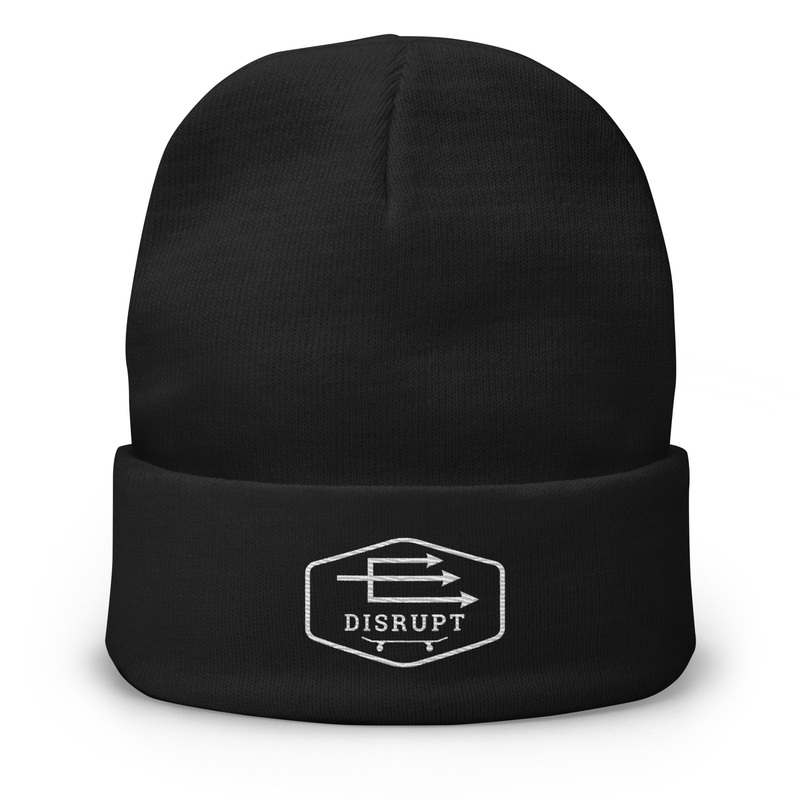 Embroidered Beanie Black