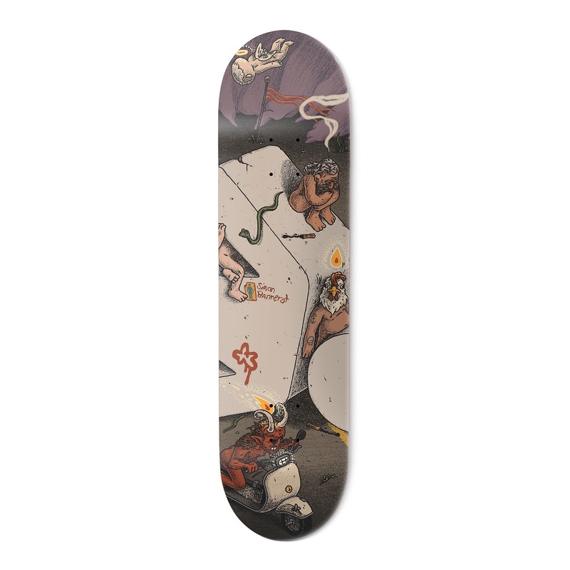 Girl – 8.5″ Monumental Simon Bannerot Deck – Purple 8.5″