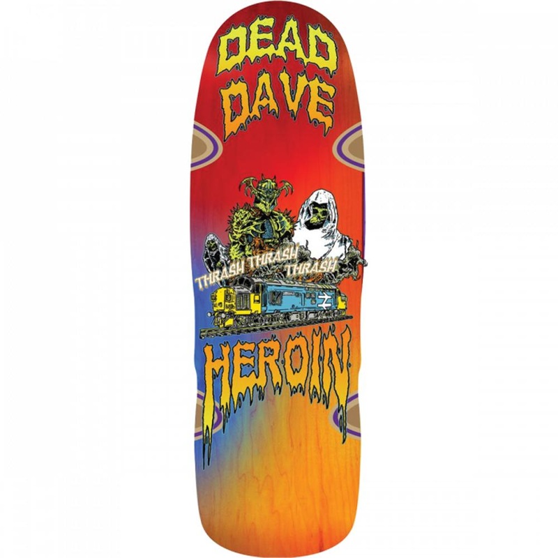 Heroin Dead Dave Ghost Train 10″ Skateboard Deck