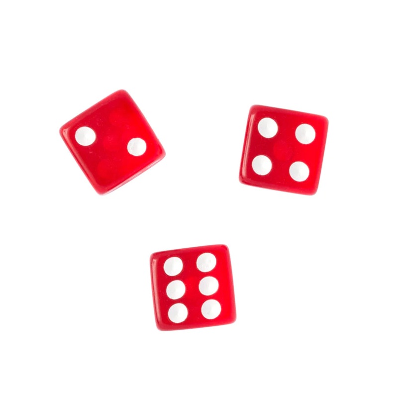 Independent BTG Shear Dice Set Black/Red OS