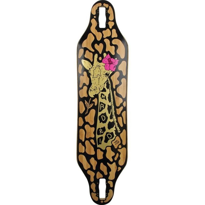 Madrid Longneck Giraffe Bamboo 37″ Drop Though Longboard Deck