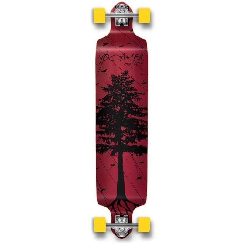 Pines Red Drop Down Longboard 41 inches Complete Complete