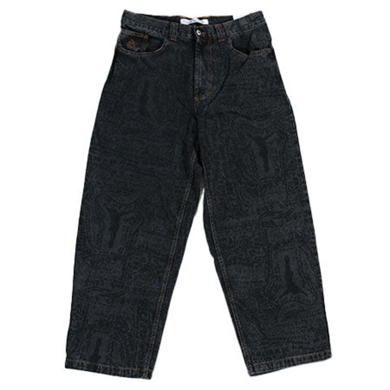 Polar Skateboards Big Boy Jeans Pitch Black 2 Extra Small