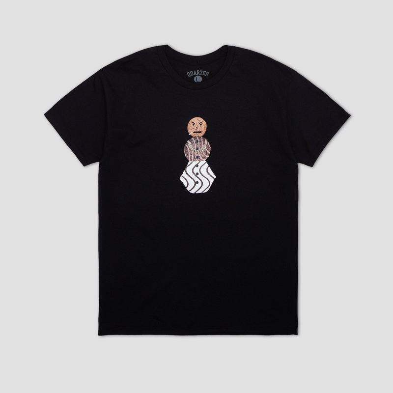 Quartersnacks Front Snackman T-Shirt Black Small