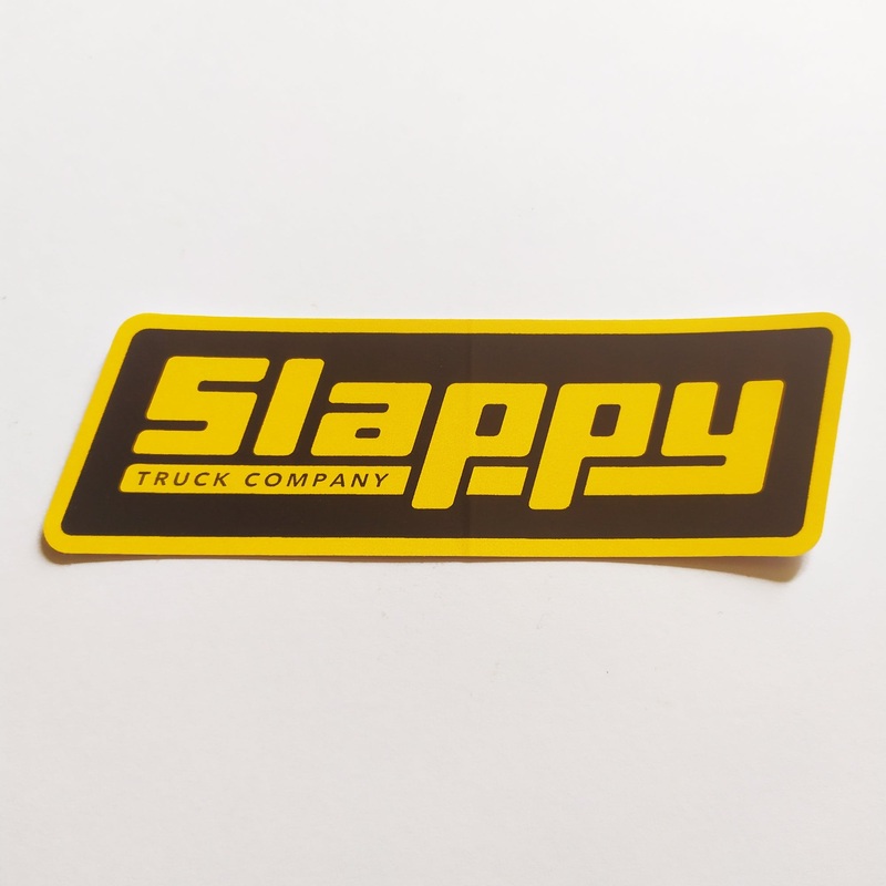 Slappy Trucks OG Logo Sticker – Yellow/Black