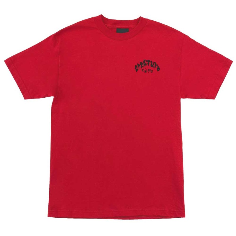 Straight Away Cherry Red Heavyweight Tee Mens Creature MD