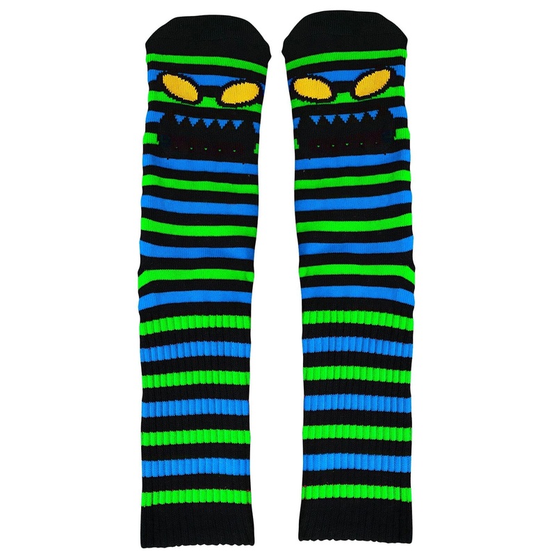 Toy Machine Monster Face Mini Stripes Neon Green