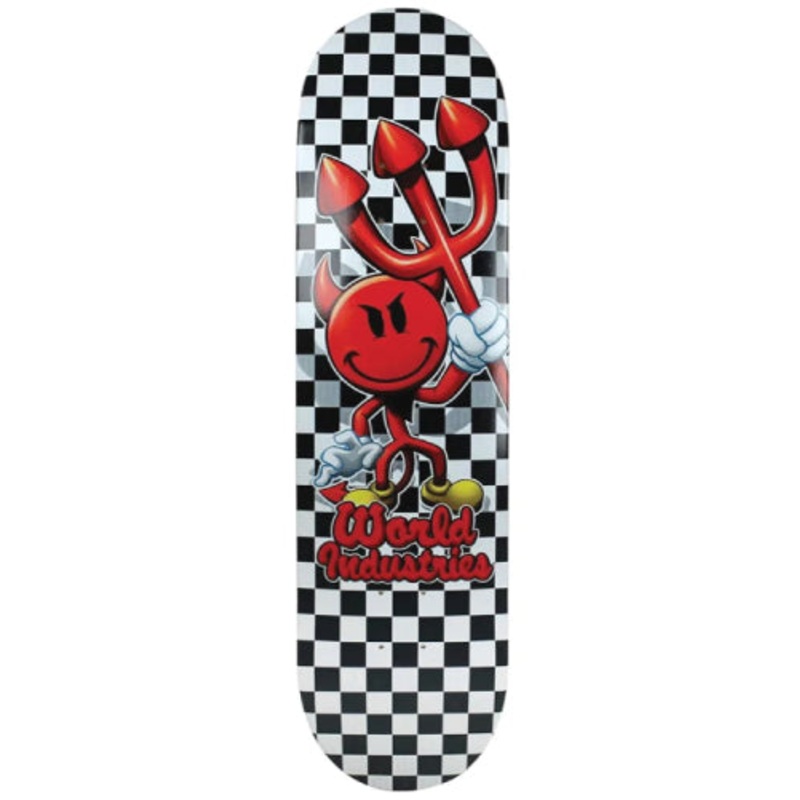 World Industries Checkered Devilman Skateboard Deck 8.5″ 8.5″