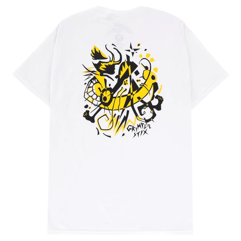 Anti-Hero Grimple Stix Abstract Pocket T Shirt White Medium