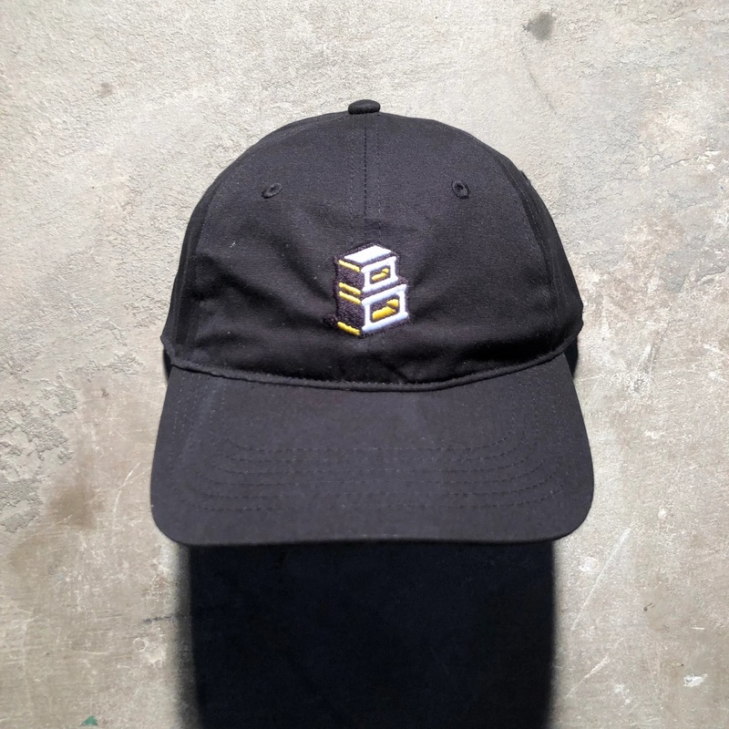 Block – Roots B Logo Strapback Dad Hat – Black