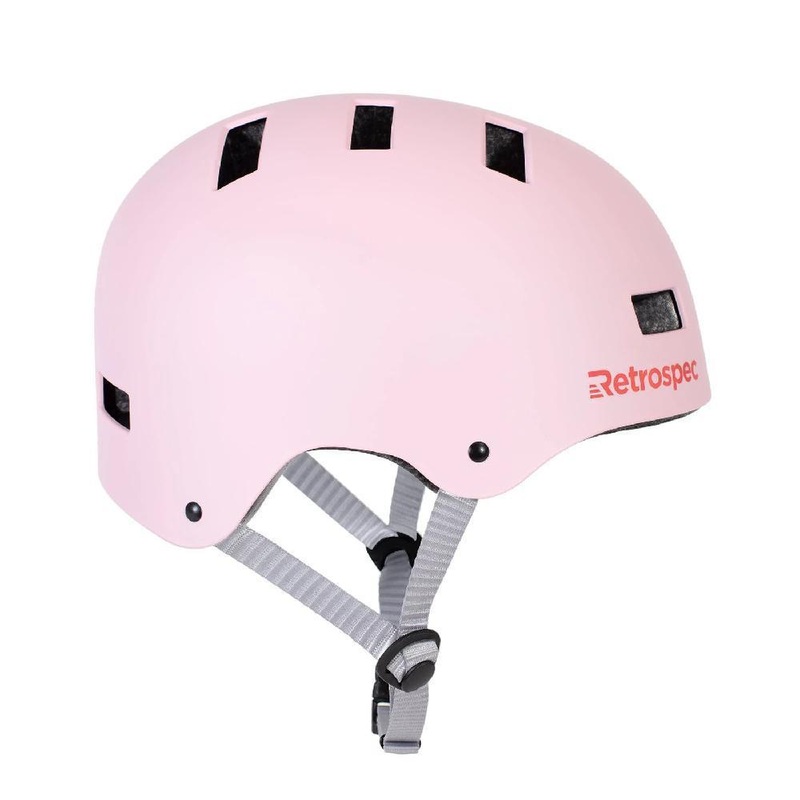 CM-1 Matte Pink Commuter Longboard Skateboard Helmet Small: 20″-21.75″