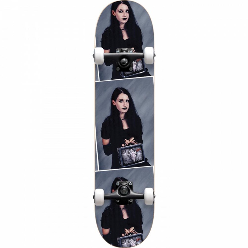 Darkstar Goth Girl 7.87″ Black Skateboard