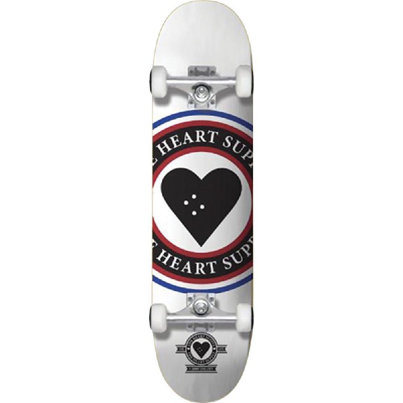 Heart Supply Insignia in White 8.25″ Skateboard Complete