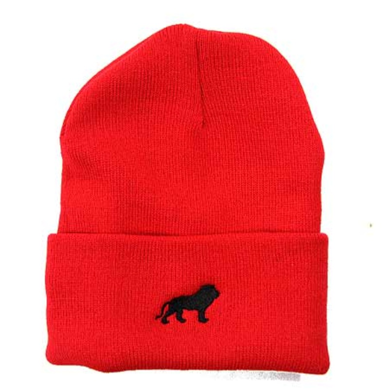 Hopps Lion Cuff Beanie Red One size fits all