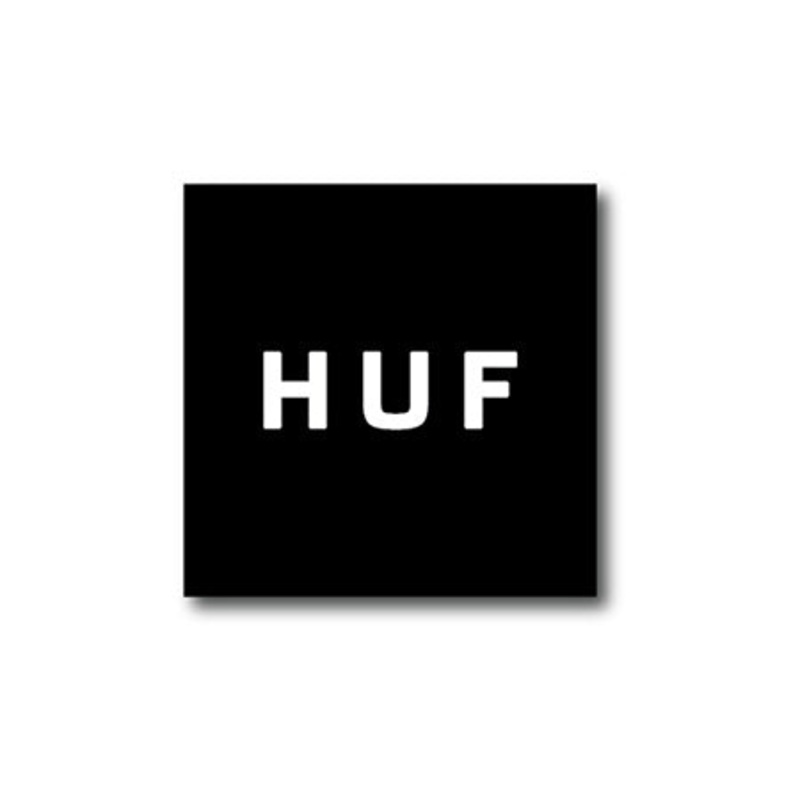 HUF Box Logo Sticker Black 3.75″
