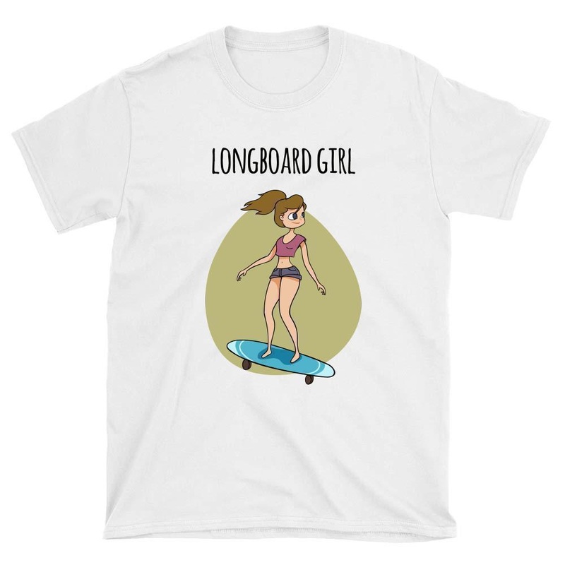 Longboard Girl T-Shirt S White
