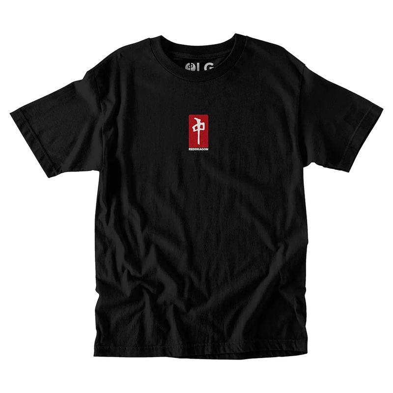 Red Dragon Center Mark T Shirt Black Medium