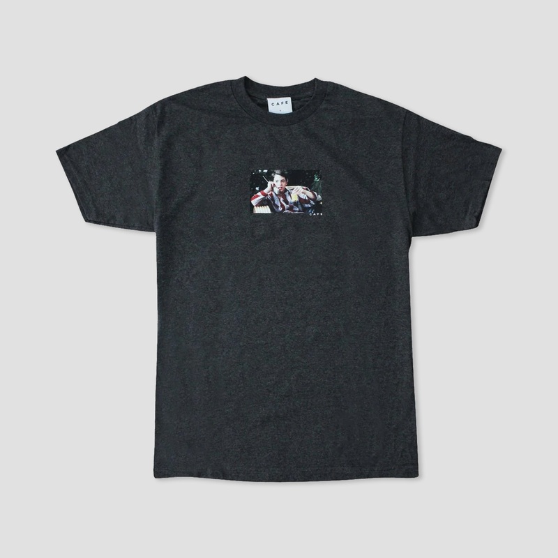 Skateboard Cafe Day Off T-Shirt Charcoal Heather Small