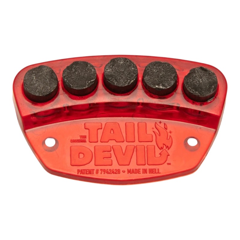 Tail Devil Skateboard Spark Plate Red or Black Red