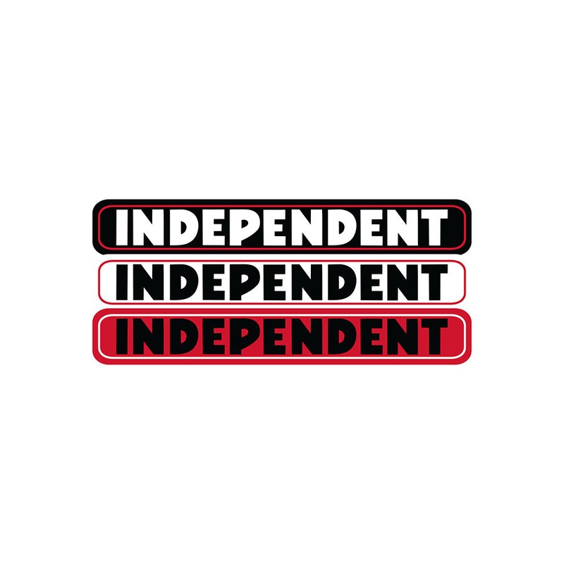 Bar 4in Independent Stickers (25 Pack) Assorted Color .6 in
