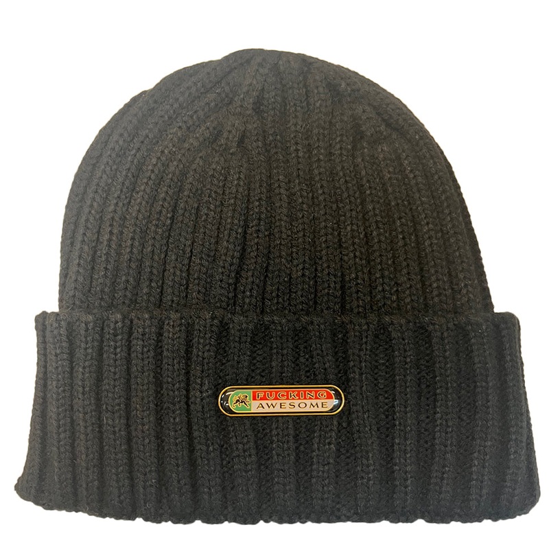 Fucking Awesome Judah Beanie Black One Size Fits All