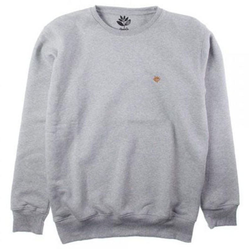 Magenta Brode Crewneck Sweatshirt Heather Grey Large