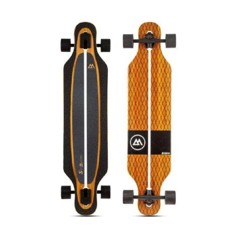Magneto Slot Machine 40″ Bamboo Fiberglass Drop-Though Longboard Complete