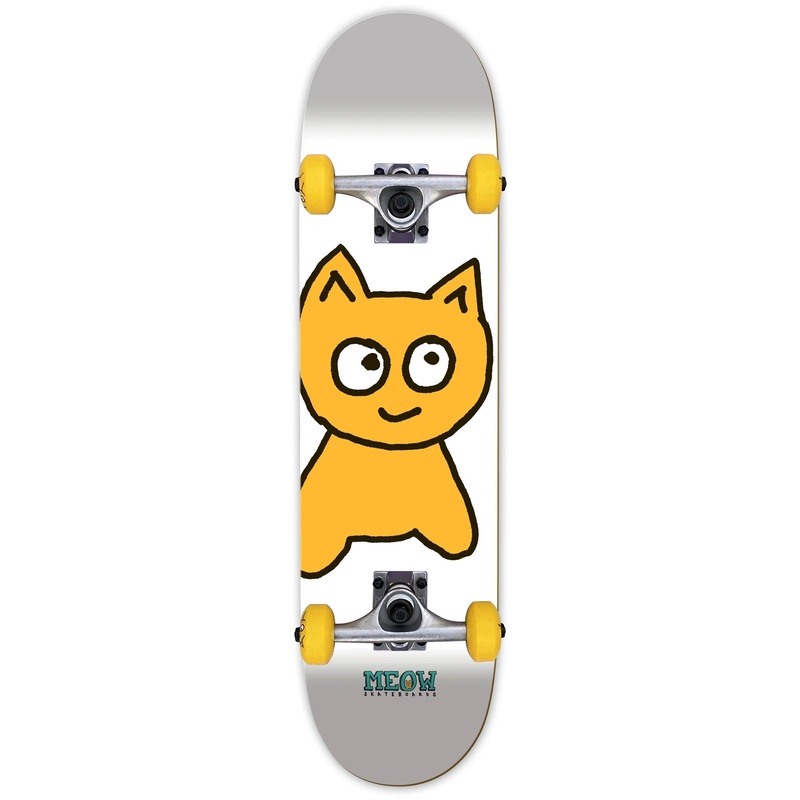 Meow Skateboards Big Cat White 7.00″ Complete 7.00″