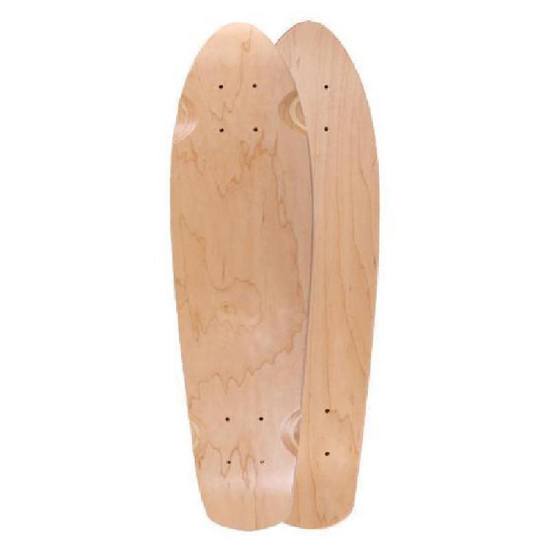 Mini Blank Kicktail Longboard Natural Maple 25 inches Deck Deck