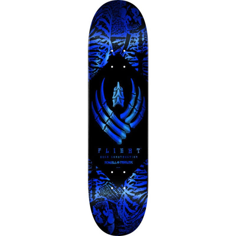 POWELL PERALTA SKELETON BLUE FOIL 8.75″ FLIGHT SKATEBOARD DECK