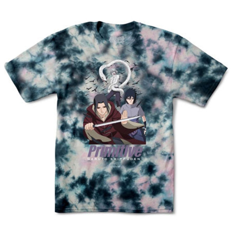 Primitive Skateboarding Primitive x Naruto Izanami Washed T Shirt Blue Extra Large