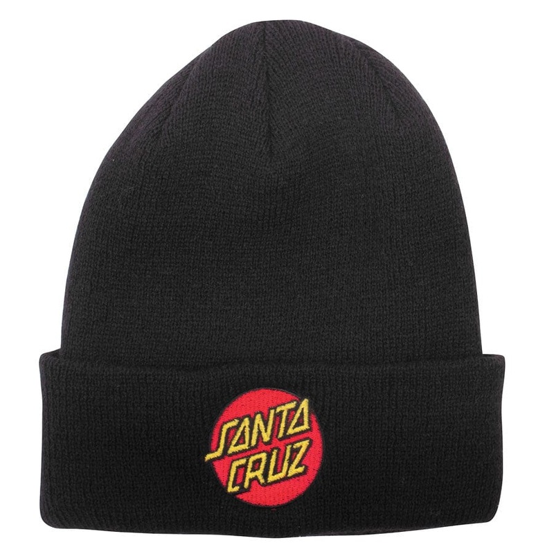 Santa Cruz Classic Dot Beanie Black