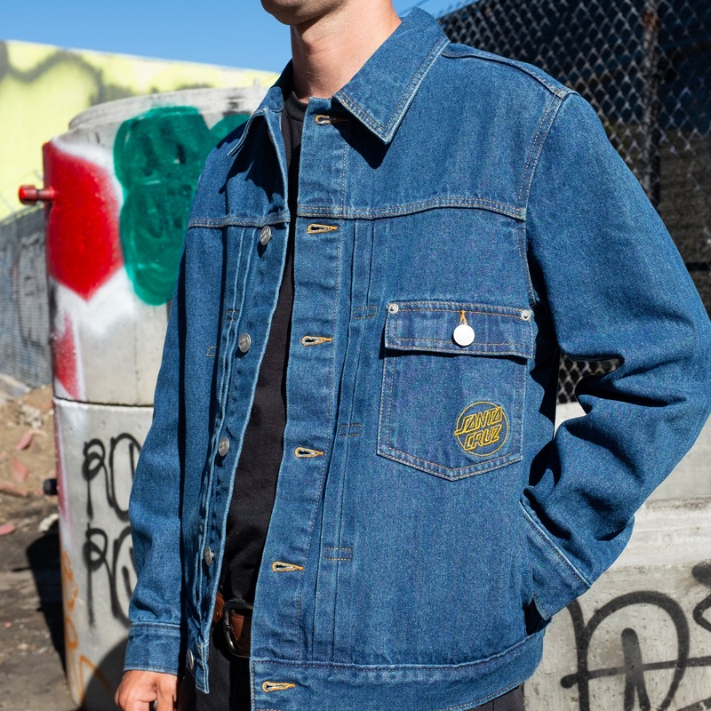 SCS Mens Denim Jacket Classic Blue L
