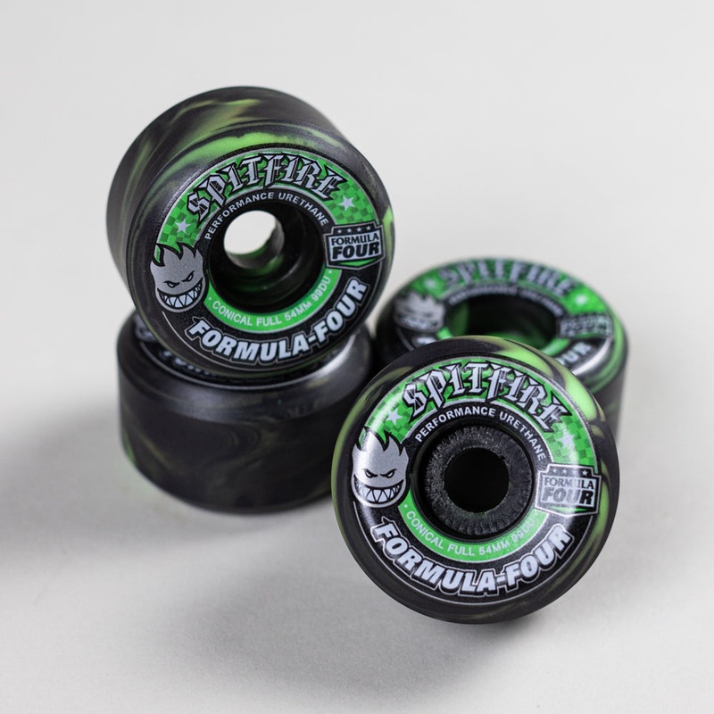 Spitfire Wheels Southside Skatepark F4 OG Classics 56mm99A Green Black Swirl