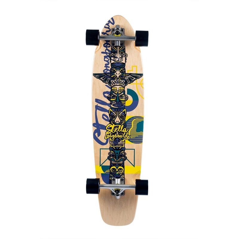 Stella Emblem 38″ Kicktail Cruiser Longboard Complete