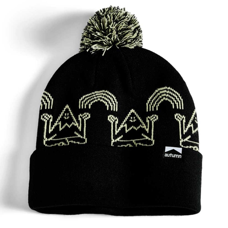 Autumn Surplus Mindful Mtn Pom Beanie 2025 Black