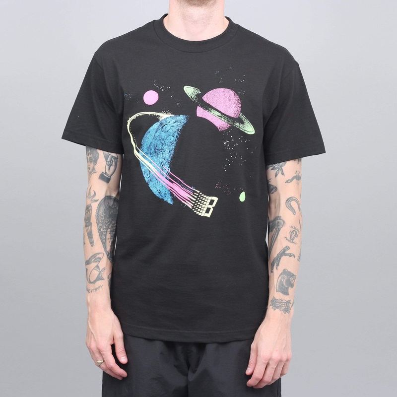 Bronze Galaxy T-Shirt Glow In The Dark Black Small