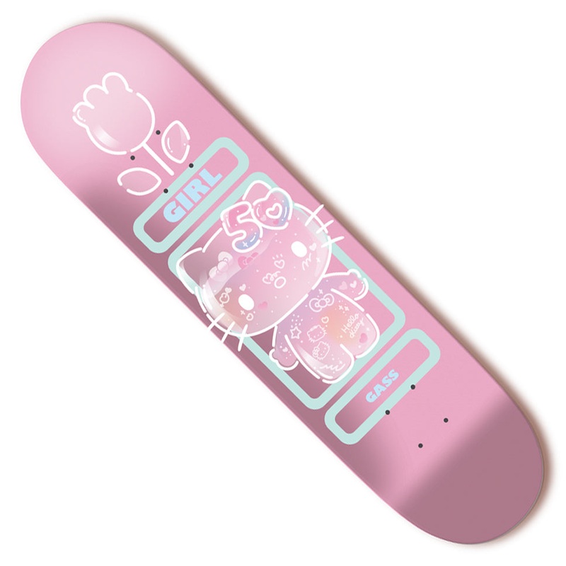 Girl Griffin Gass Hello Kitty 50 Deck Pink 8.12 x 31.625 WB:14
