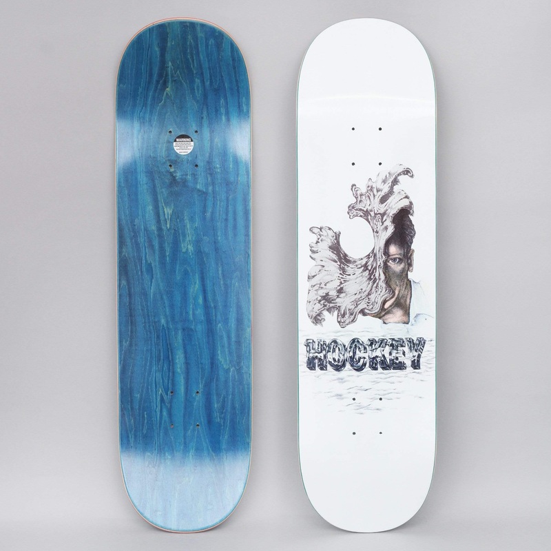 Hockey 8.25 Andrew Allen Liquid Metal Skateboard Deck White