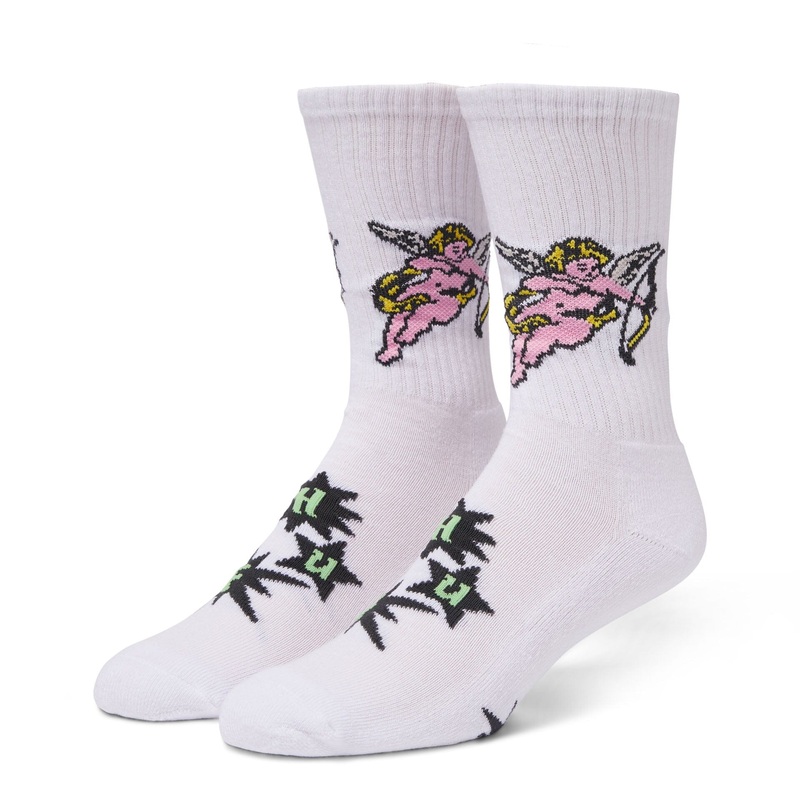 HUF Cupid Crew Sock White