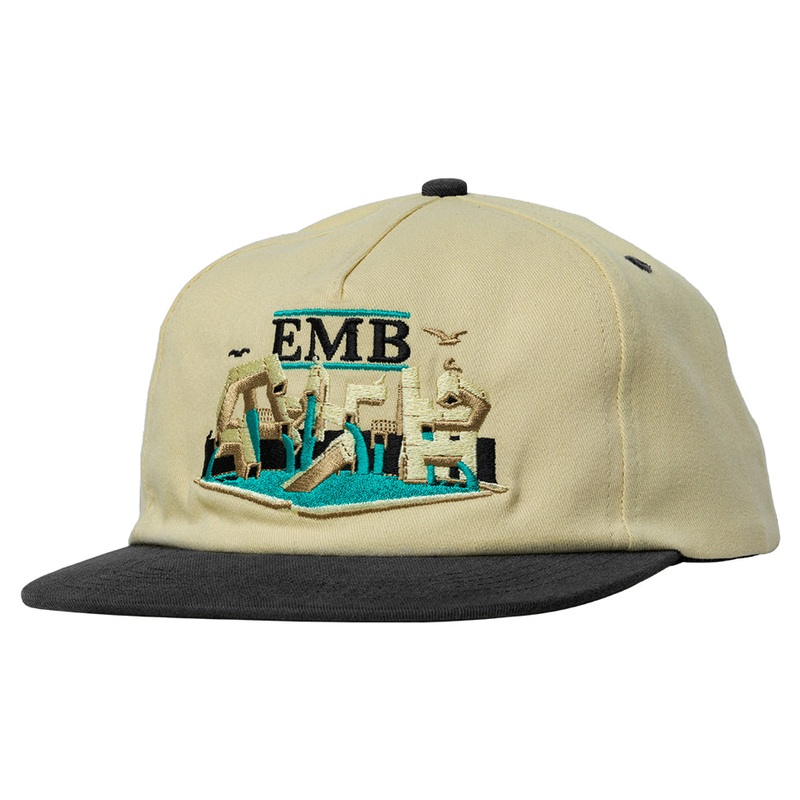Real EMB Snap-Back Hat Tan/ Charcoal One Size Fits All
