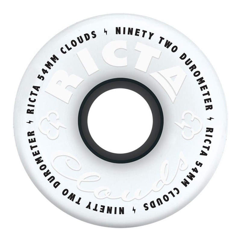 Ricta Wheels – 54mm – Clouds 92A – White/Black