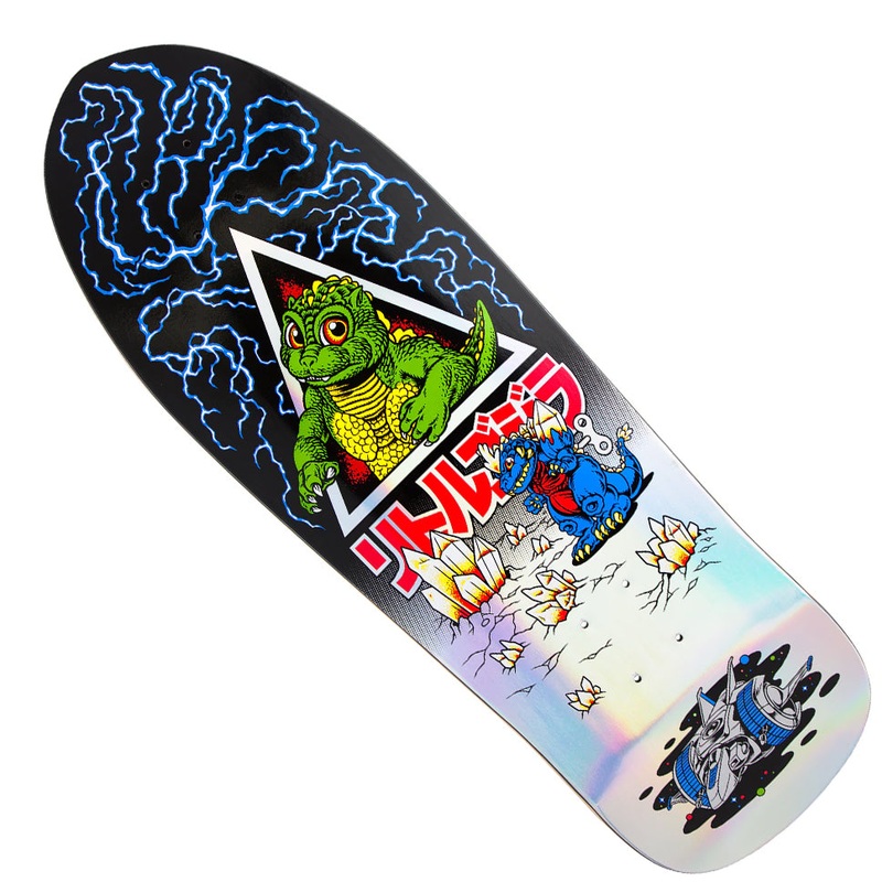 Santa Cruz Godzilla Natas Jr. Shaped Deck Multicolor 9.89 x 29.82 WB:15.3