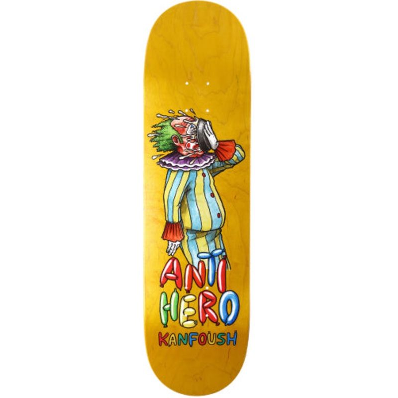 Antihero Kanfoush Bozos True Fit Skateboard Deck 8.5″ 8.5″ Yellow Veneer