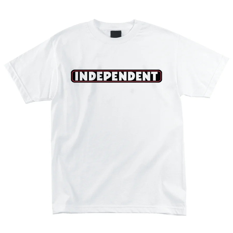 Bar Logo S/S Heavyweight T-Shirt White Mens Independent S