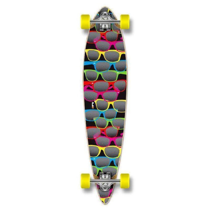 Black Pintail Shades Longboard 40 inch from Punked – Complete Complete