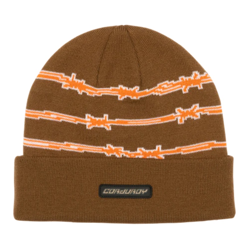 Corduroy Alcatraz Beanie Brown