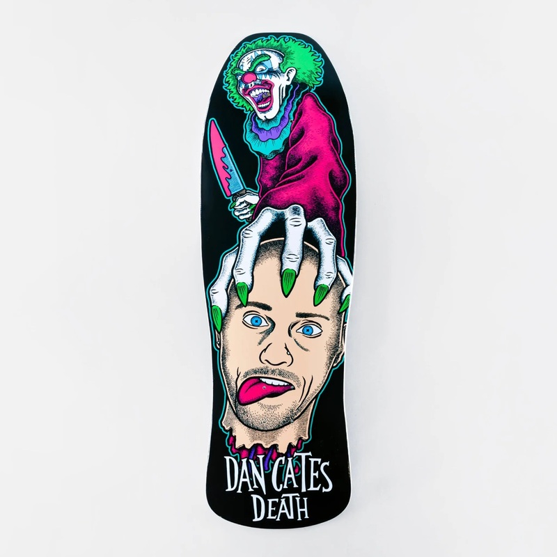Death 9.375″ Dan Cates Killer Clown II Deck – Black/Multi 9.375″