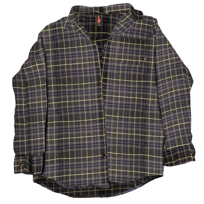 DEATHWISH “Dro’s” Long Sleeve Flannel Shirt Small